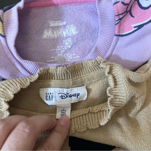 GAP /H&M Girls Minnie Mouse Sweatshirt Bundle Clothes Size 2T - Picture 8 of 9